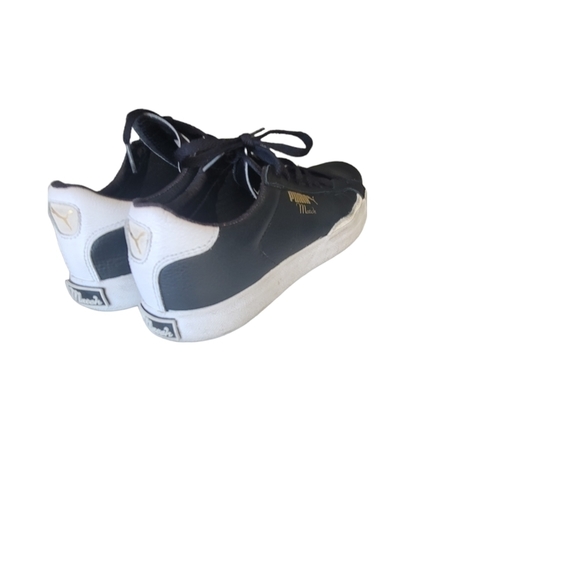 𝅺MEN'S Black Match 74 Leather Sneakers US 7 - Picture 10 of 14